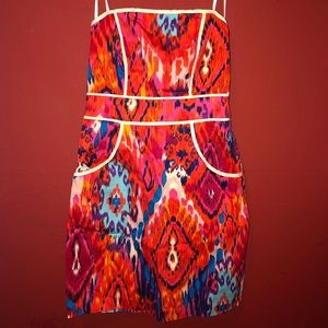 Women’s Multicolored Strapless Dress